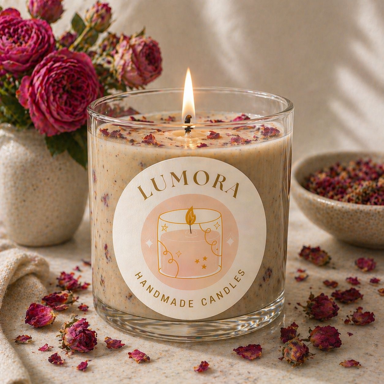 Rosewhisper Candle